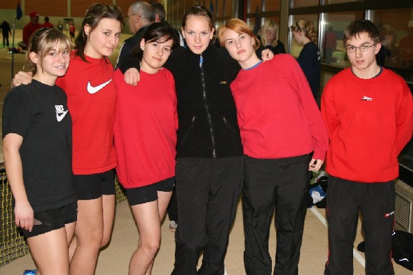 Gruppenfoto: von links Sina Wernthal, Lisanne Jahns, Miriam Böving, Mona Spitzkowski, 
Riana Look und Alexander Wottge.